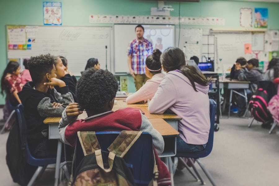 Teacher guiding learners in a classroom setting